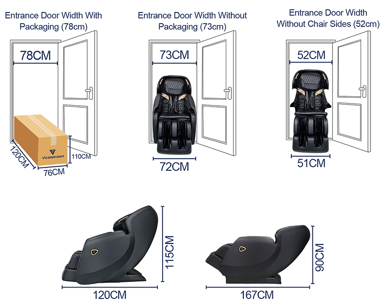 X-Display - VComfort™ T-Rok Zero Gravity SL Full Body Massage Chair
