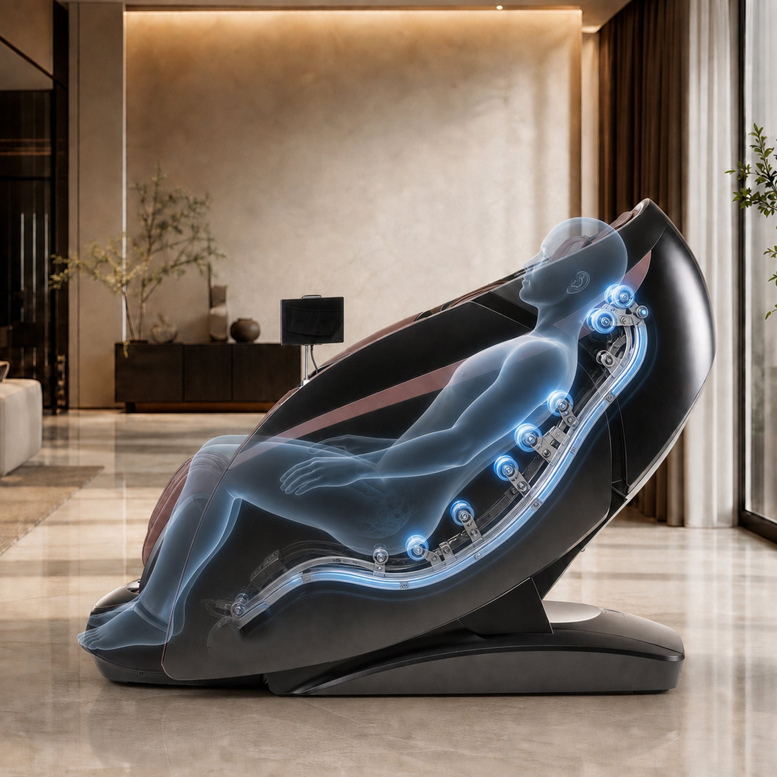 iRest Maesthron A801 dual 4D and 2D massage mechanisms