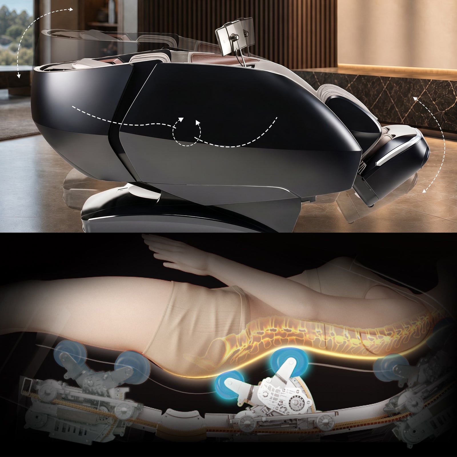 iRest Brillactiq A665 4D massage chair mechanism